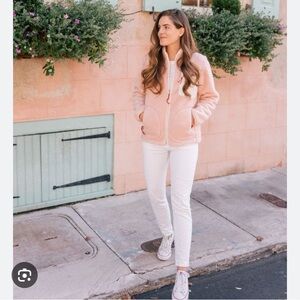 Penfield x Madewell Pink Fleece Jacket